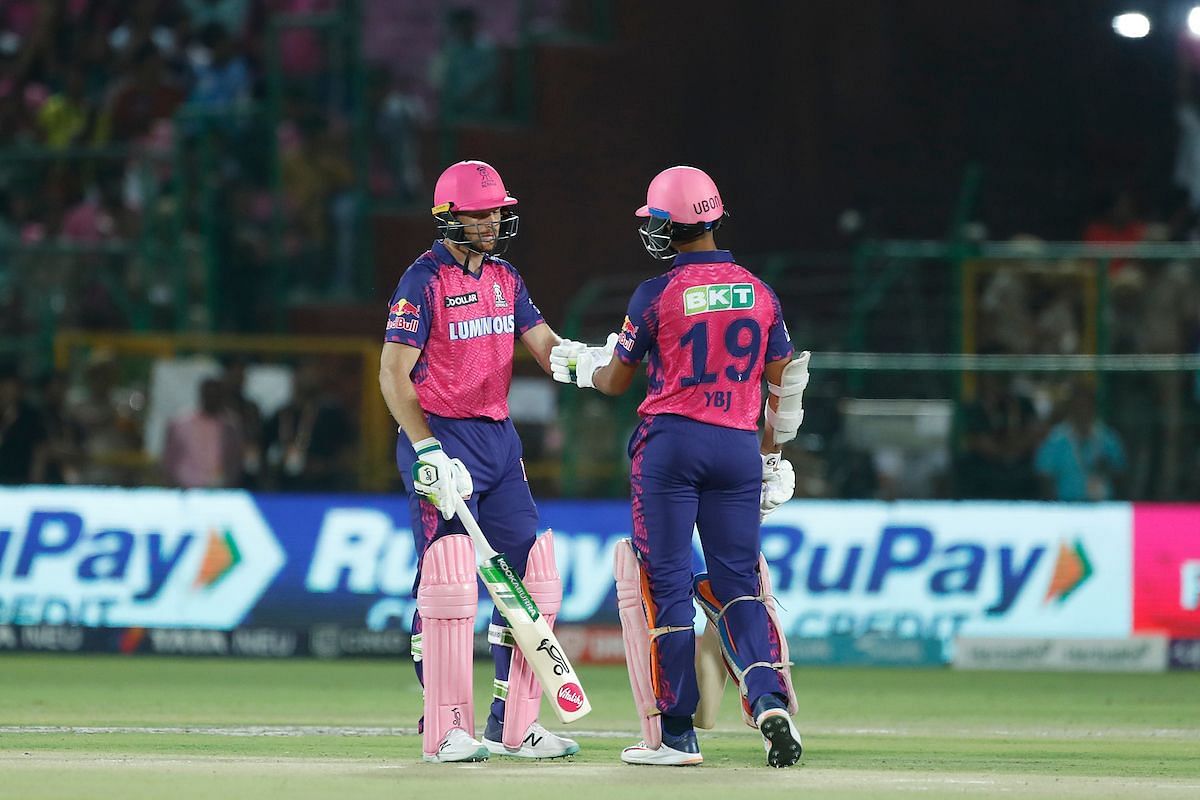 Jos Buttler and Yashasvi Jaiswal. (Credits: Twitter)